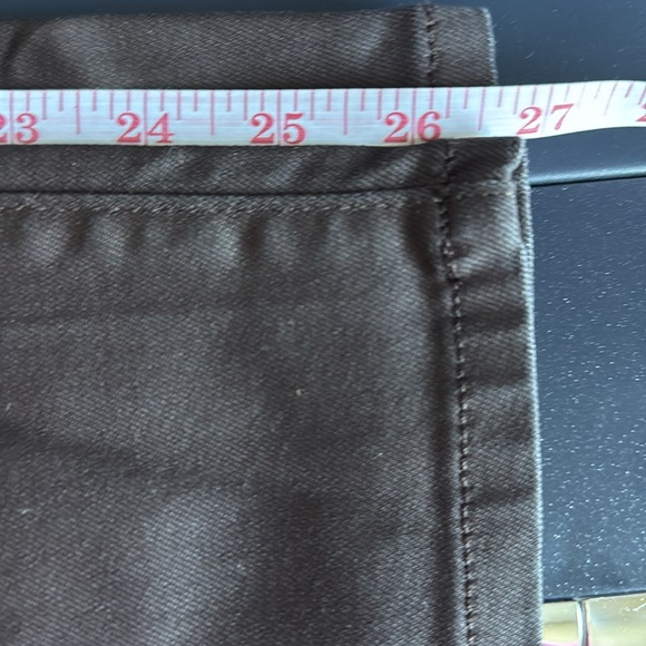 NWOT Banana Republic coated jeans - barn red color (brown) - Picture 8 of 9